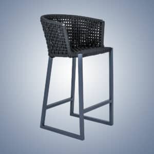 Banqueta Minas com estrutura em alumínio tratado com pintura eletrostática,